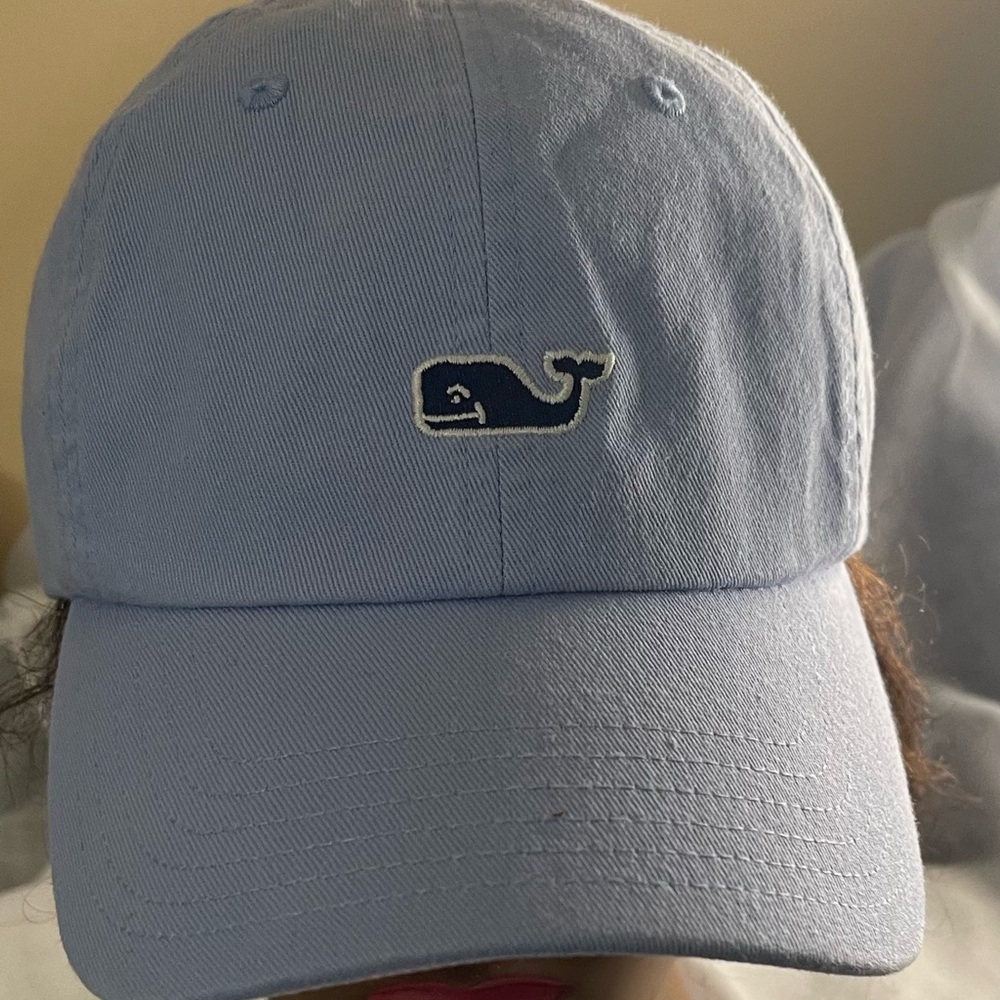 Vineyard Vines Pink and Blue Striped Cap